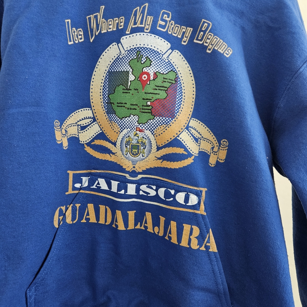 Jalisco Guadalajara Blue Graphic Hoodie
